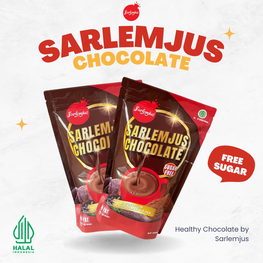 

Sarlemjus Chocolate | Coklat Free Sugar dan low Calorie | Healthy Chocolate for diet