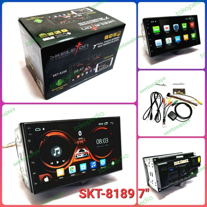 Terlaris Head Unit Android 7 Inch Skeleton Skt-8189