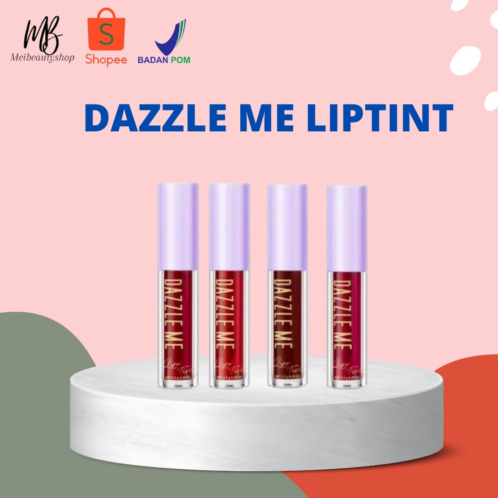 DAZZLE ME Ink-Licious Lip Tint BPOM | Mattedorable Long Lasting Liptint Hyper Moisturizing Lip Stain