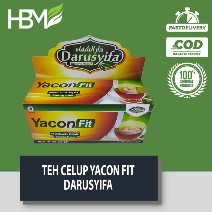 

TEH CELUP YACON FIT DARUSYIFA ISI 20 KANTONG TEH HERBAL DIABETES