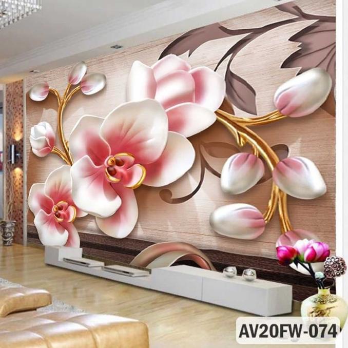 Sale Wallpaper Custom Floral 3D, Wallpaper Dinding 3D, Wallpaper Custom 3D, Termurah
