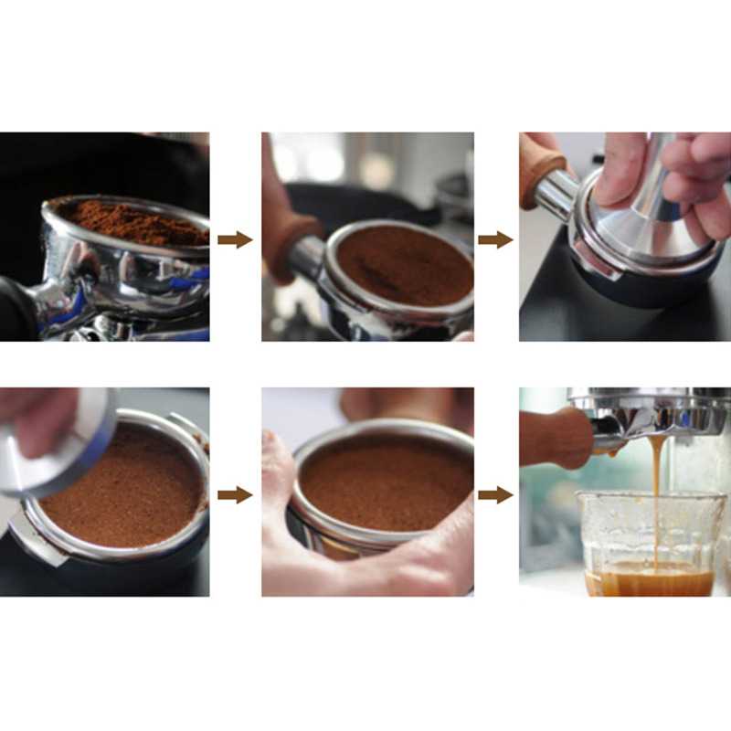 (BISA COD) FTIHSHP  Handle Coffee Bottomless Portafilter 58mm - E61