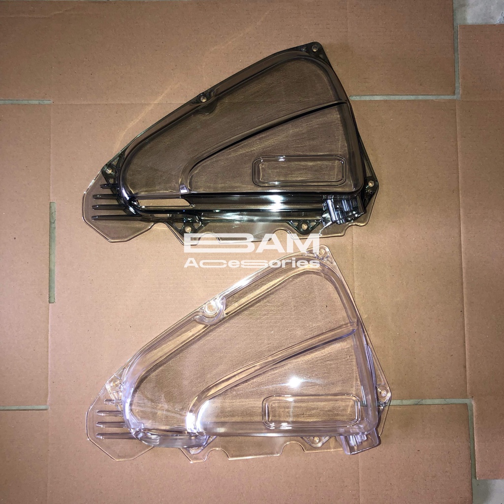 Cover Box Filter Transparan HONDA Beat Vario Scoopy - Variasi Clear Smoke