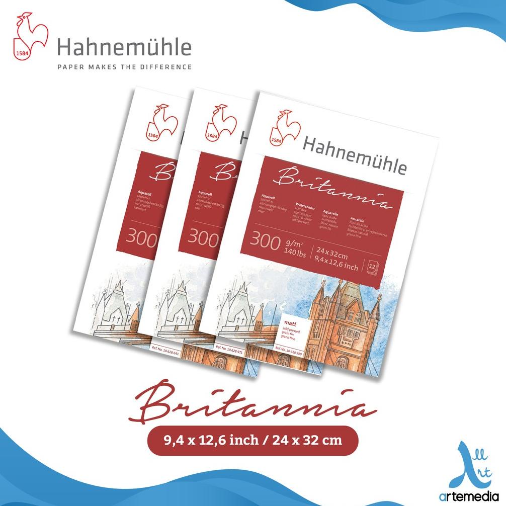 

Watercolor Pad Hahnemuhle Britannia 24x32cm Watercolor Paper Block