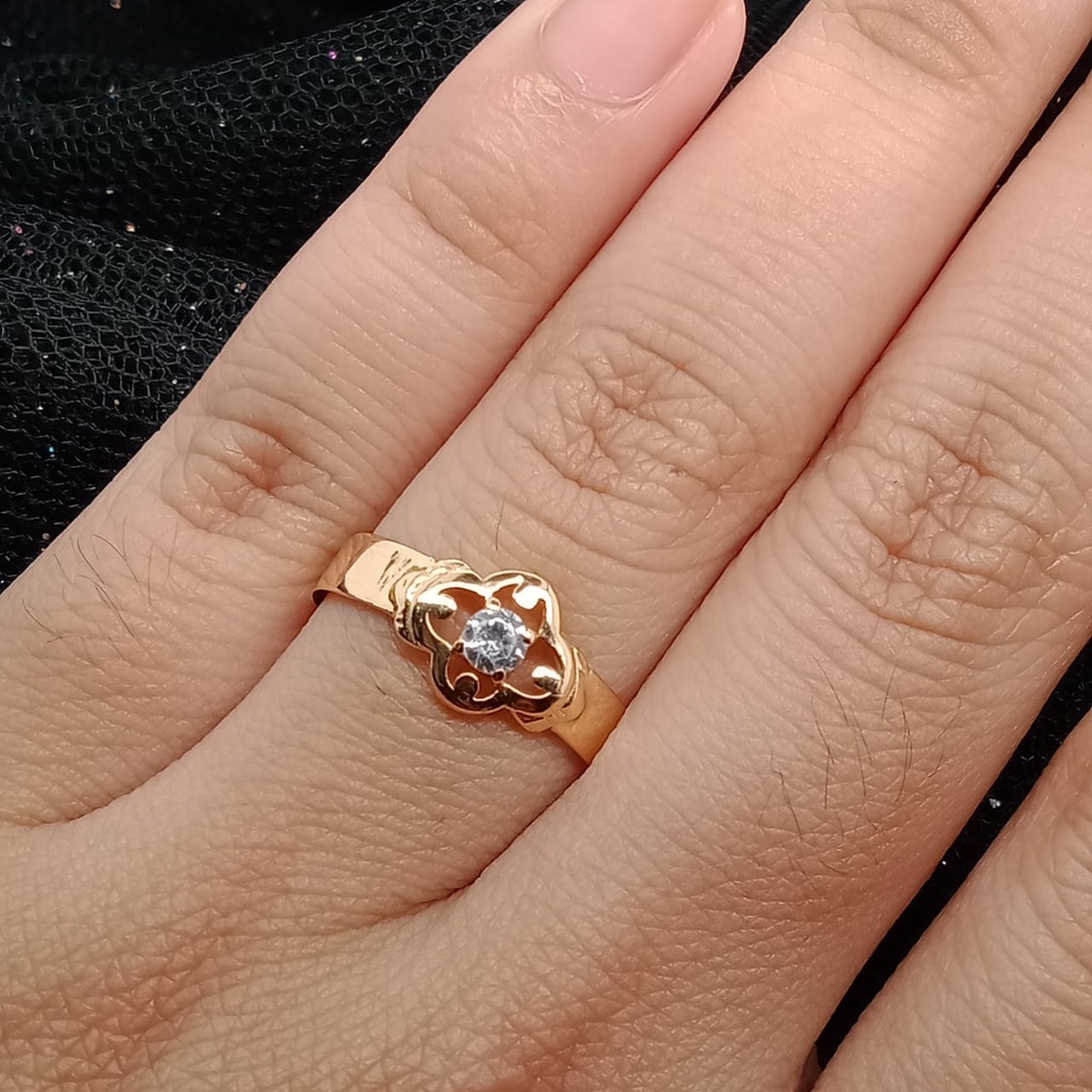 Cincin Emas 17K - 1.6 Gr Kadar 750 - 4406