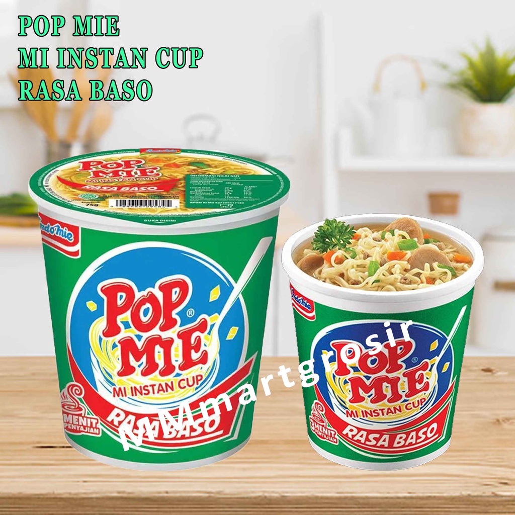 POP MIE CUP RASA BASO 75g / MIE INSTAN