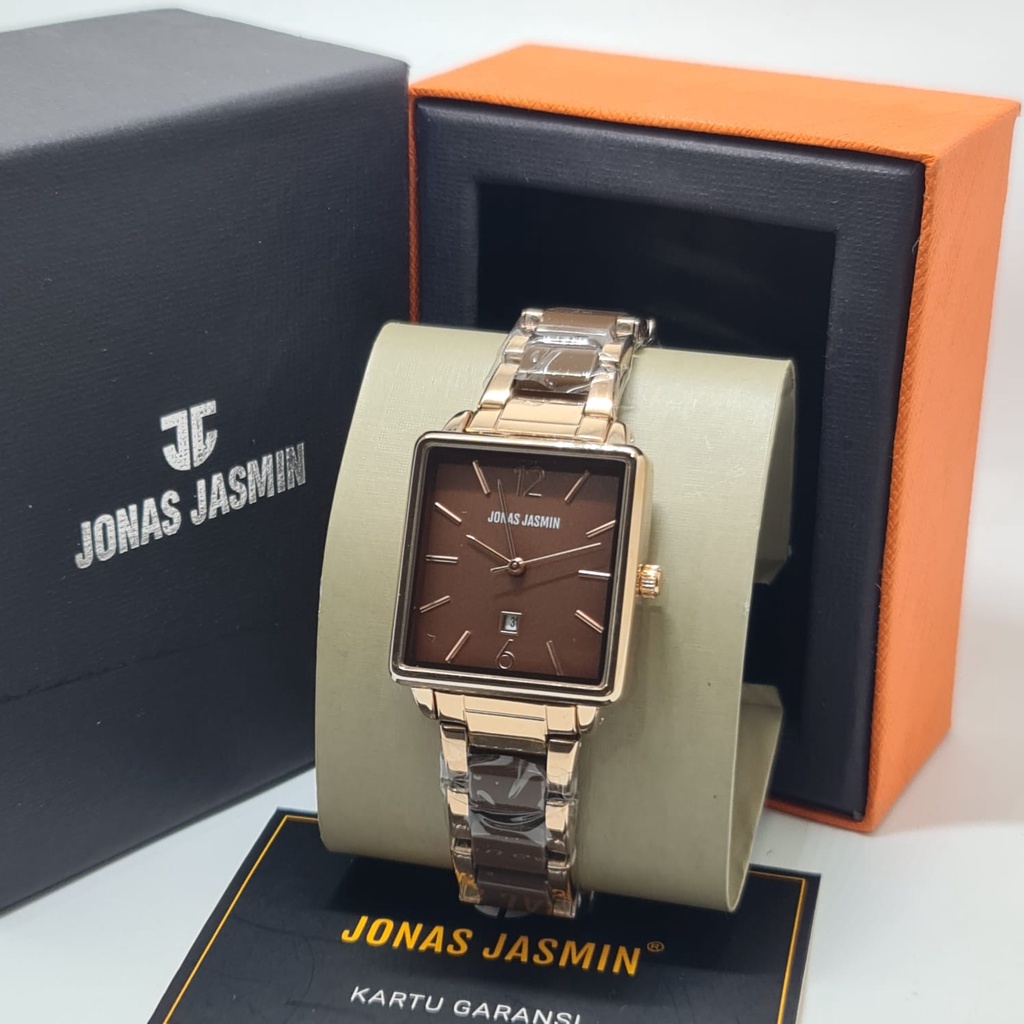 Jam Tangan Fashion Wanita Analog Jonas Jasmin JJ 2243 Rantai Original Tahan Air