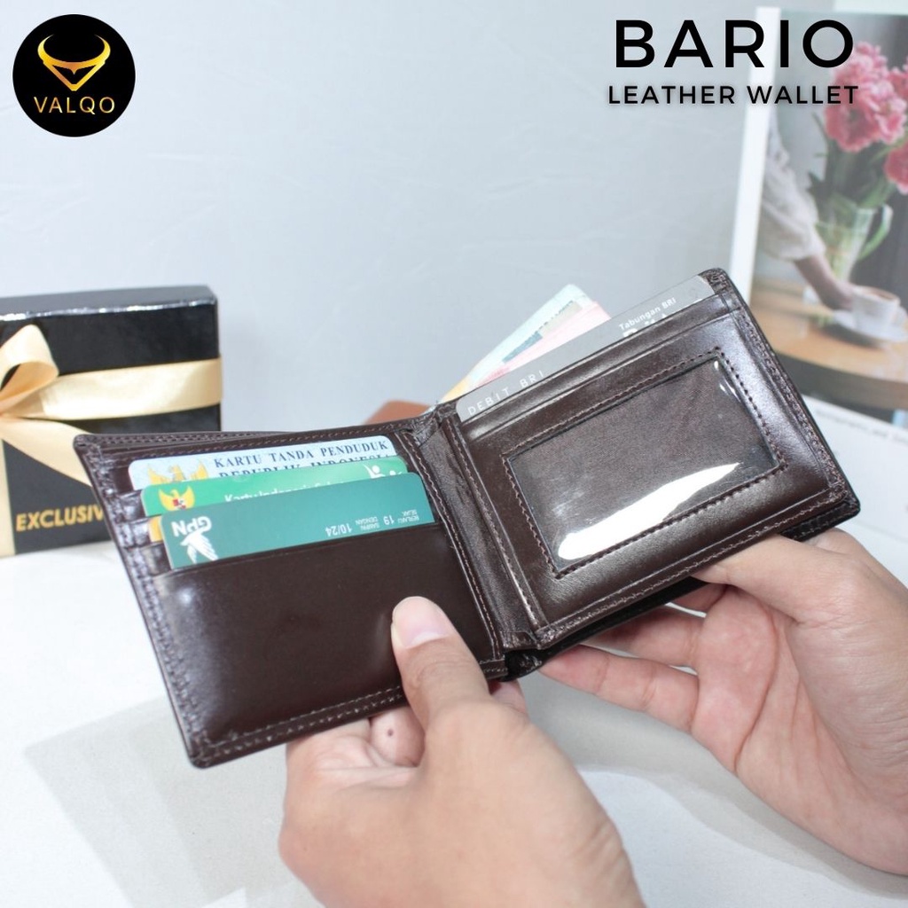 [VALQO] Dompet BARIO Kulit Sapi Pria Laki Cowok 13 Slot Kartu 2 Foto