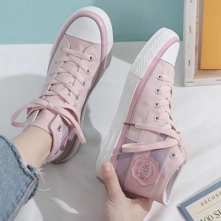 Sale Terbatas SEPATU SNEAKERS KANVAS WANITA KOREA IMPORT 100%