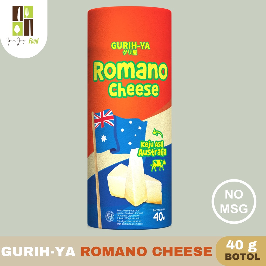 Gurih-Ya Bumbu Tabur Keju / Parmesan Cheese / Romano Cheese / Cheedar Cheese 40g