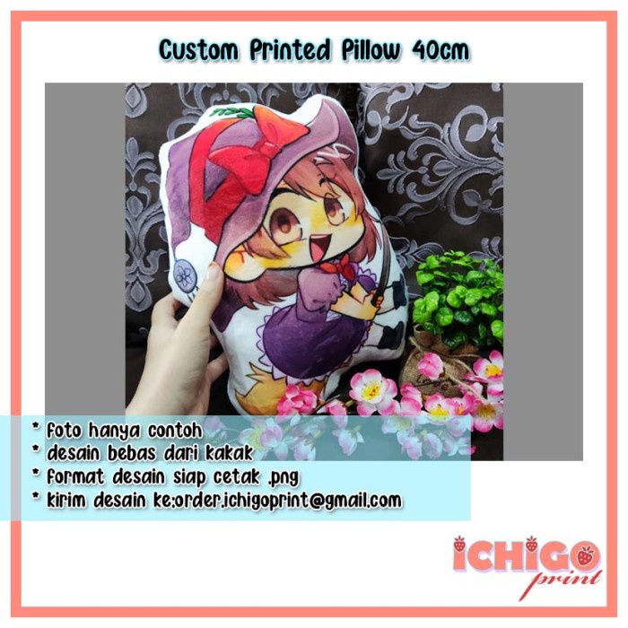 Anime Pillow Custom Pillow Bantal Anime Boneka 40cm