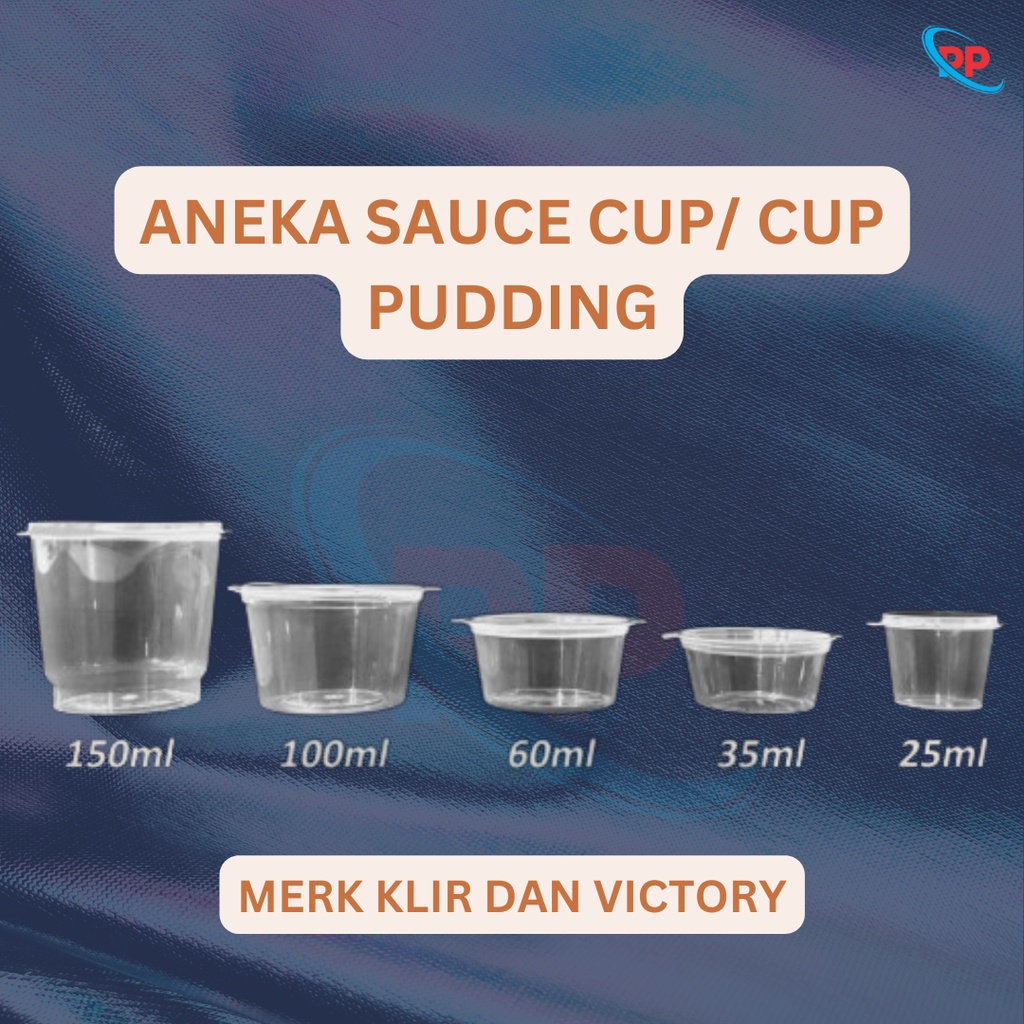 Thinwall Sauce Cup/Tempat Saos/Wadah Plastik/Tempat pudding saos jelly agar plastik