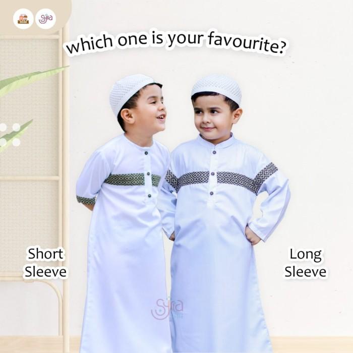 JUBAH ANAK LAKI-LAKI WARNA PUTIH