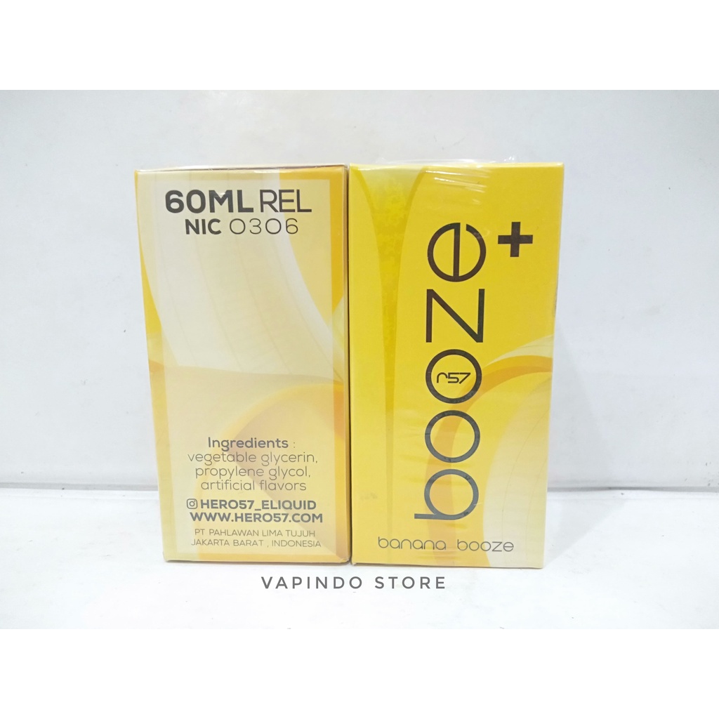 BOOZE BANANA 60ML 3MG BY HERO57 X MILDOS BOOZE+