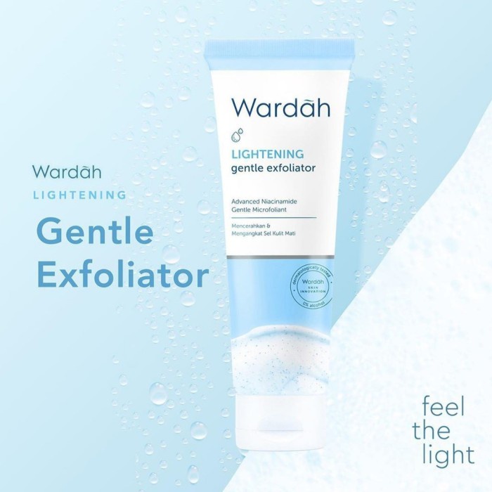 WARDAH LIGHTENING GENTLE EXPOLIATOR / FACIAL SCRUB / SCRUB WAJAH 50ML