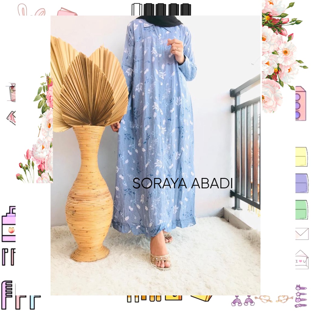 ZULIA MAXI DRESS | GAMIS WANITA TERBARU | BAHAN RAYON | BISA COD I SORAYA ABADI