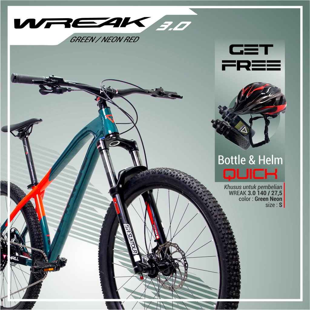 Thrill Sepeda Gunung Wreak T140 27.5 - 3.0