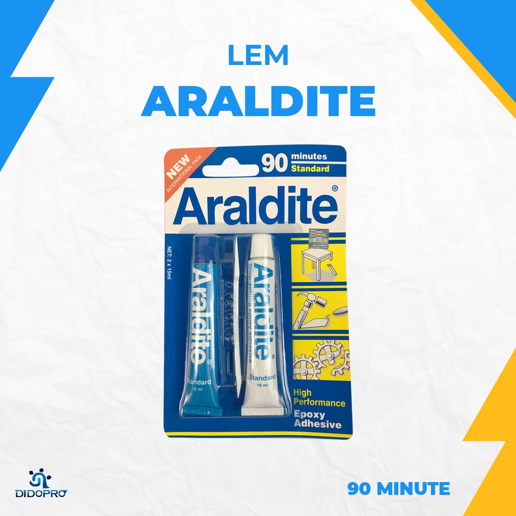 Lem araldite besi lem araldit biru epoxy asli 90 menit (EAL)