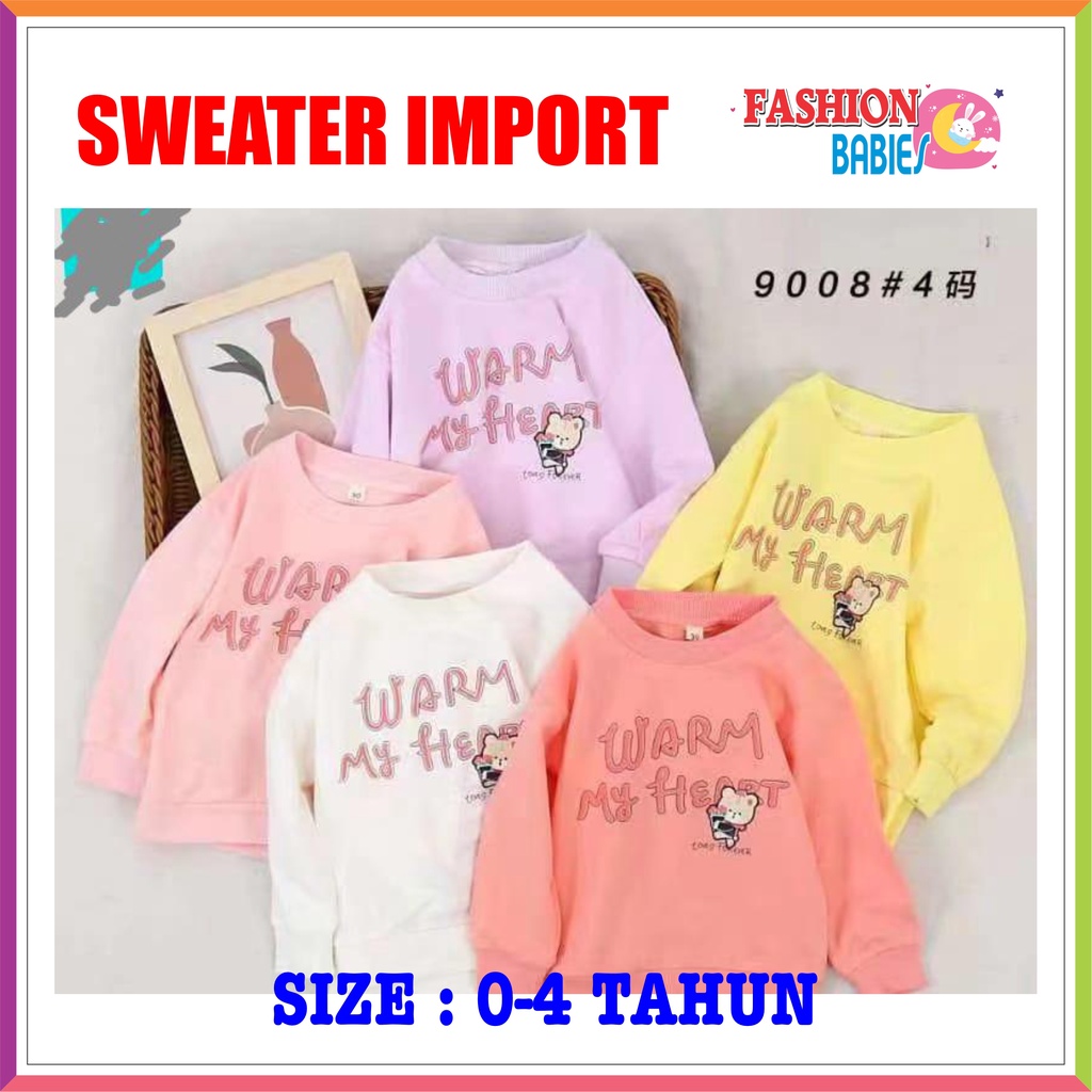 LK-01 SWEATER IMPORT ANAK | ATASAN LENGAN PANJANG ANAK 0-4 TAHUN