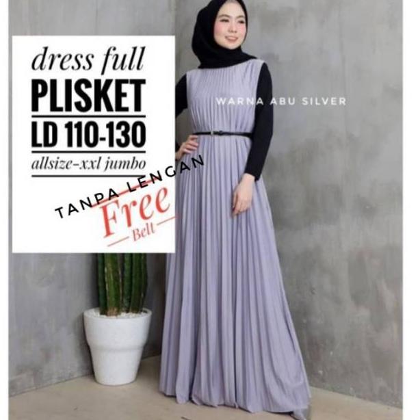 SIAP KIRIM JUMBO~GAMIS PLISKET / PLISERA / MAXI DRESS PLISKET / LONG DRESS PLISKET / GAMIS PLISKET J