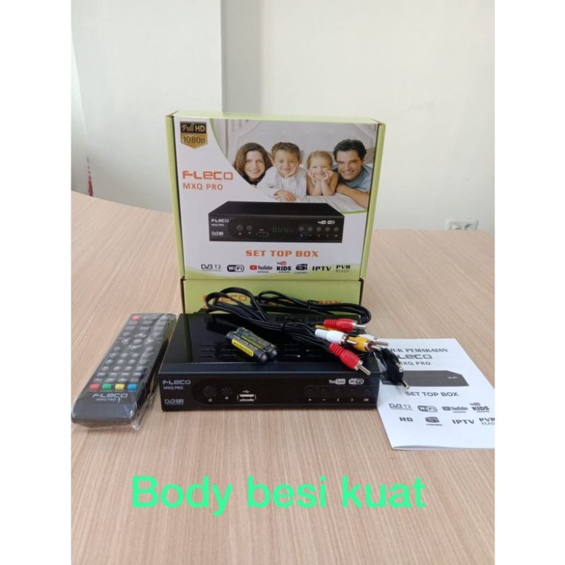 Set Top Box STB A Fleco Brand New DVB T2 Full HD Siaran TV Digital Receiver Harga Grosir