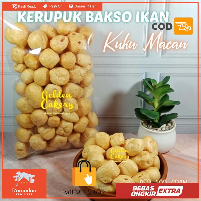 

KERUPUK KRUPUK BASO BAKSO IKAN TERLARIS 100GRAM