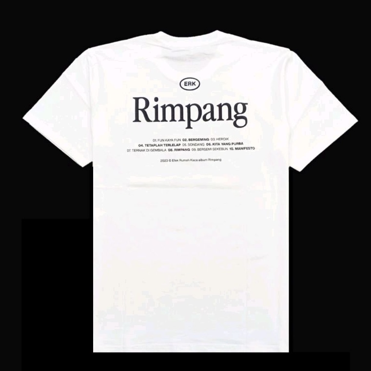 Tshirt EFEK RUMAH KACA - RIMPANG Putih