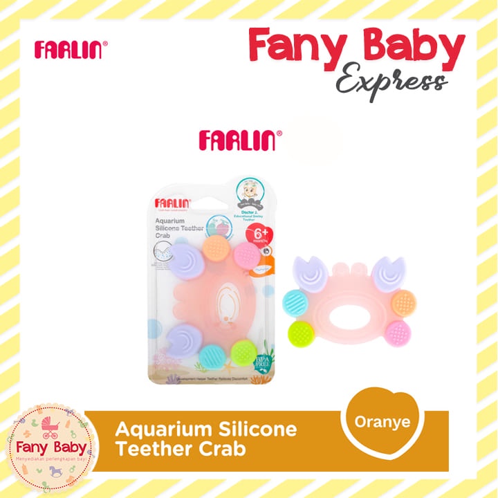 FARLIN AQUARIUM SILICONE TEETHER CRAB