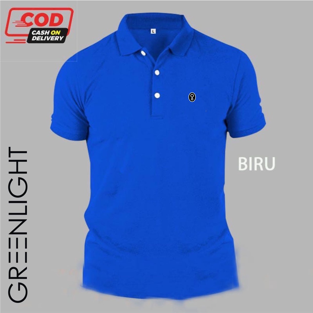 KAOS POLO SHIRT GREENLIGHT BAHAN PREMIUM LACOST CVC Lengan Pendek BEST SELLER