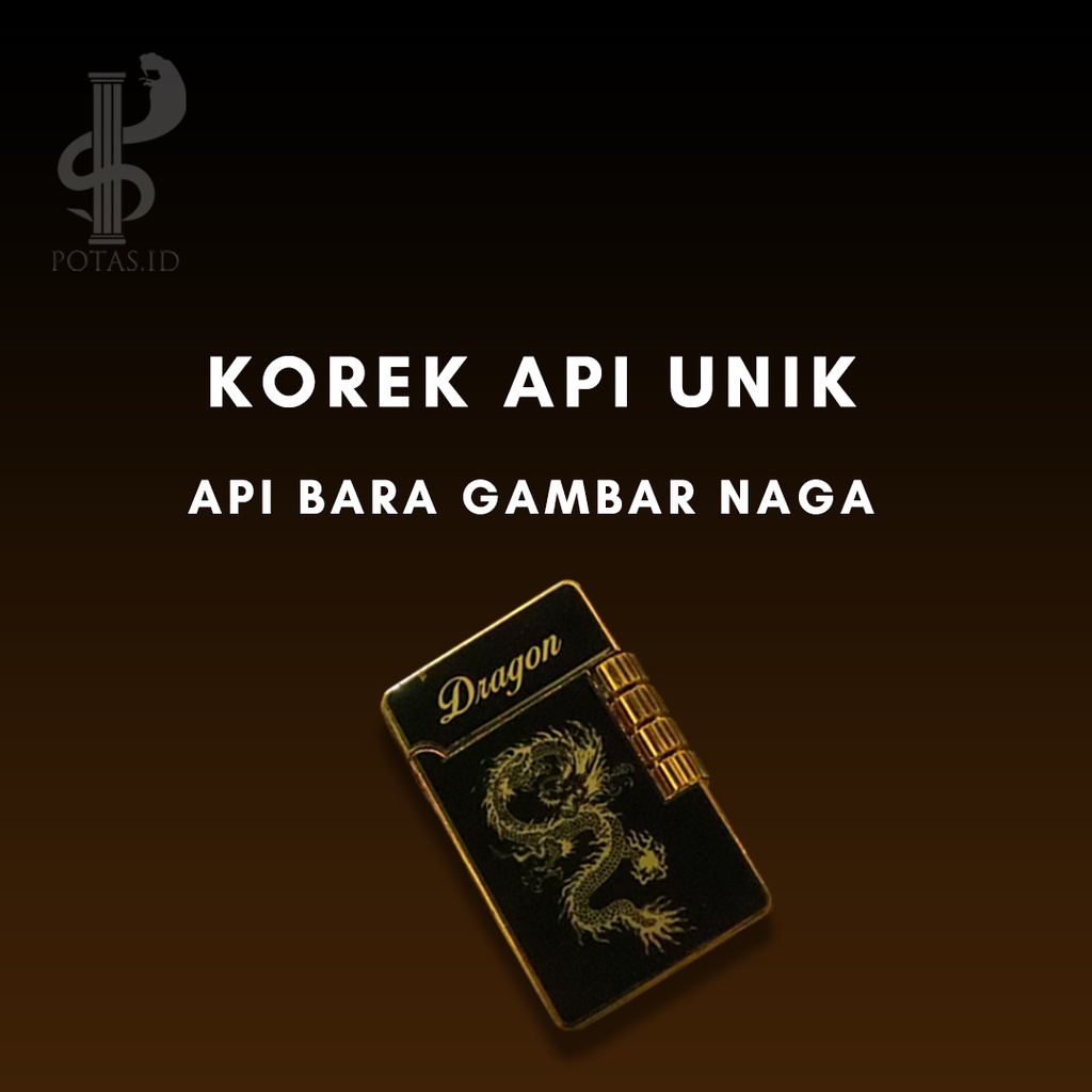 Korek Api Unik Api Sumbu Gambar Naga Tipe Korek Sanji Premium Quality