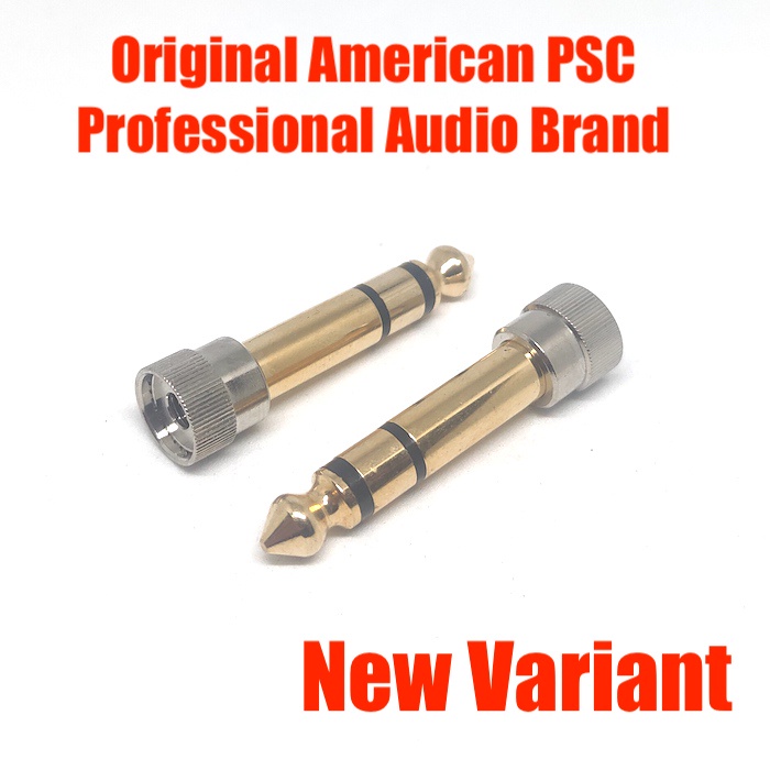 Audio Adaptor jack 6.3mm to Jack 3.5mm Gold Premium Quality