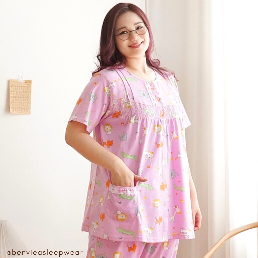 BAJU TIDUR JUMBO SETELAN CELANA PENDEK KAOS XL GREET BANYAK MOTIF