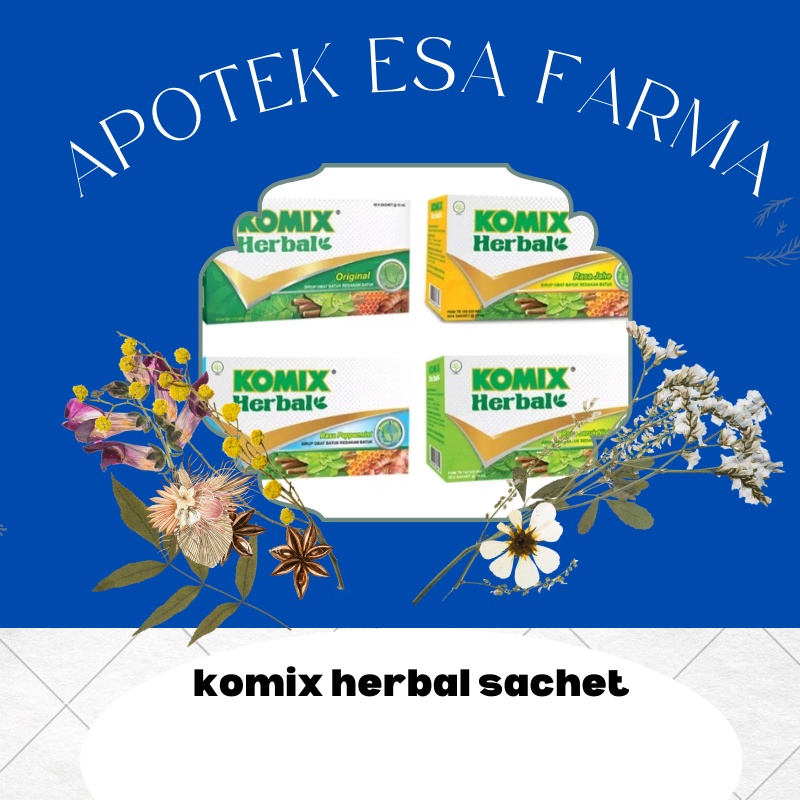 KOMIX HERBAL ORIGINAL SACHET/Komix Herbal Sachet 1kotak isi 6Bungkus