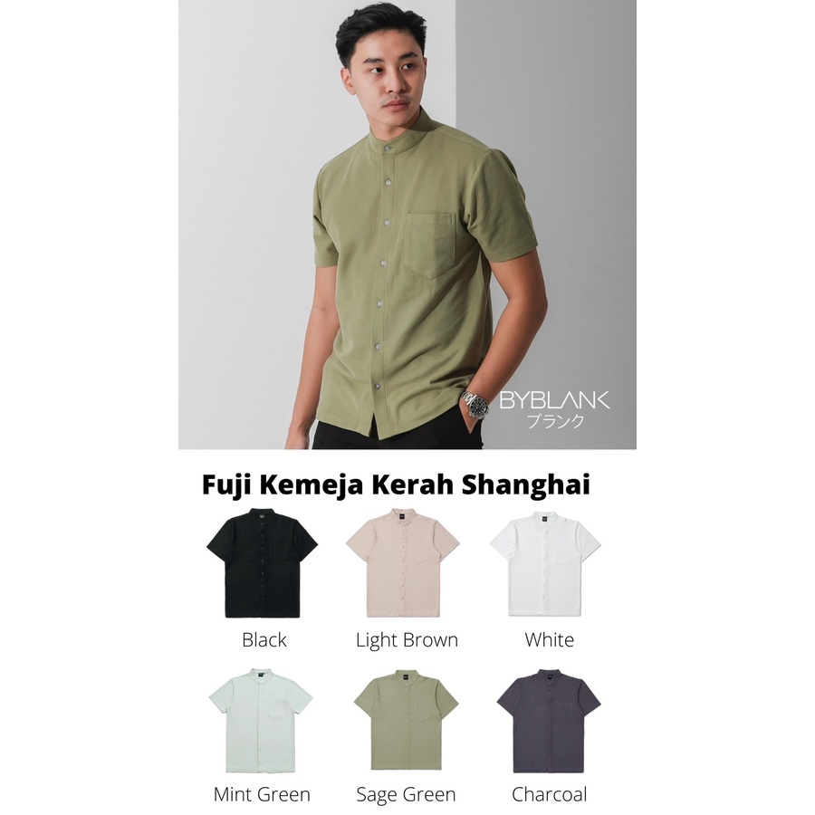 Kemeja Kerah Shanghai Premium - Blank Apparel - Fuji Kemeja Kerah Shanghai