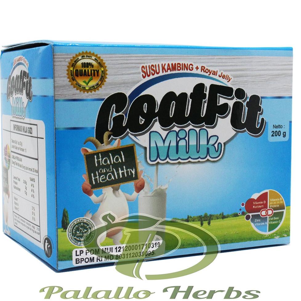

8.8 Susu Kambing Etawa GOATFIT PUTIH SACHET Milk ORIGINAL 10 SACHET / Goat Fit