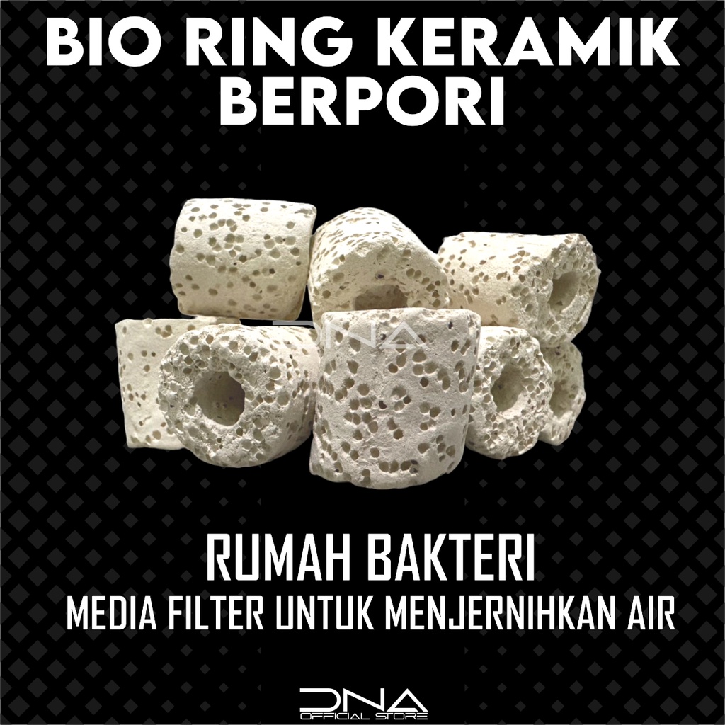 SUPER BIO RING CERAMIC BERPORI media filter bio cincin keramik berpori rumah bakteri pengurai amoniac