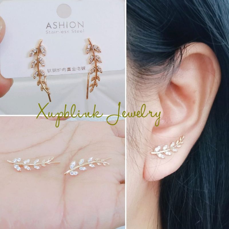 Anting Wanita Titanium Anti Karat Anting Wanita Terlaris