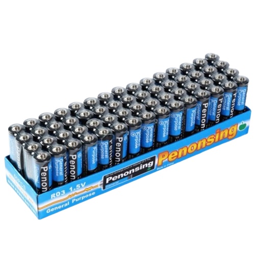 Baterai AA / AAA Batre A2 / A3 ( 60 pcs ) TEKNOX PREMIUM QUALITY | 100 mAh 1.5V - Anti Bocor - Tahan Lama -  Baterai kecil besar sedang GROSIR - Baterai Jam Dinding, Mainan, Elektronik, Remot TV, Baterai Remot TV BUKAN ABC BUKAN ALKALINE