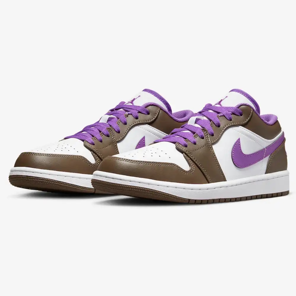 AIR JORDAN  1 LOW PALOMINO PURPLE MOCA