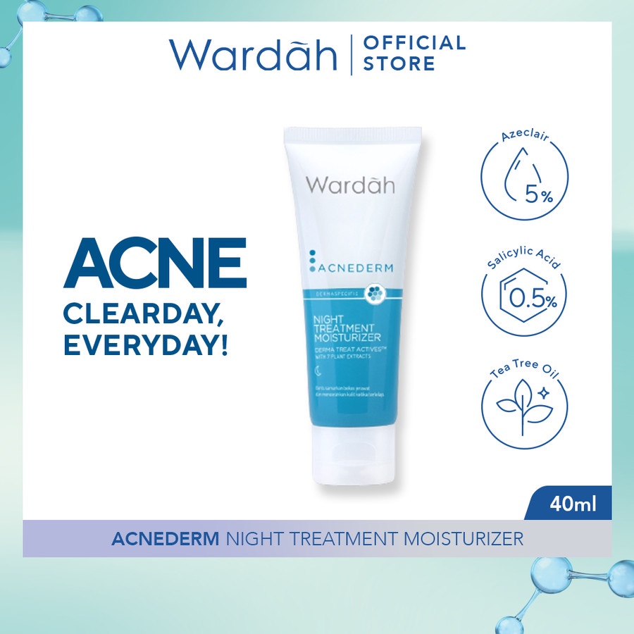 Wardah Acnederm Night Treatment Moisturizer