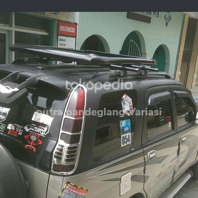 Roof Rak Bagasi Atas+Cross Bar Rush Lama /Terios Lama Merek Sun Rack