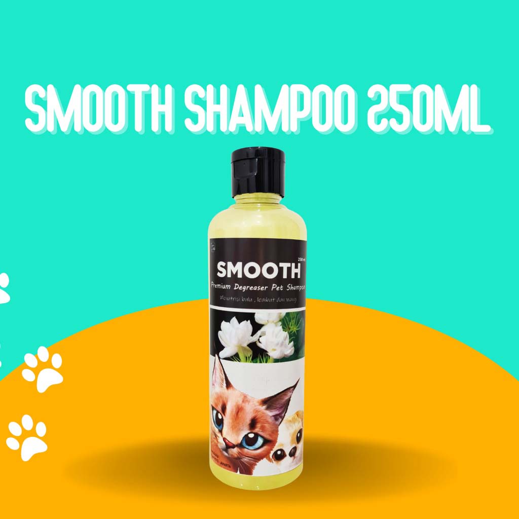 [250ML | SHAMPOO CAT DOG] Smooth 250ml Shampoo degreaser kucing dan anjing