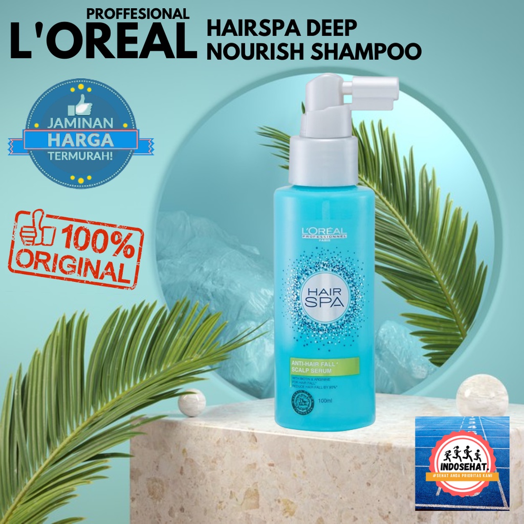 LOREAL Hair Spa Anti Hair Fall Scalp Serum - Serum Nutrisi Perawatan Kulit Kepala Rambut Rontok 100 ml