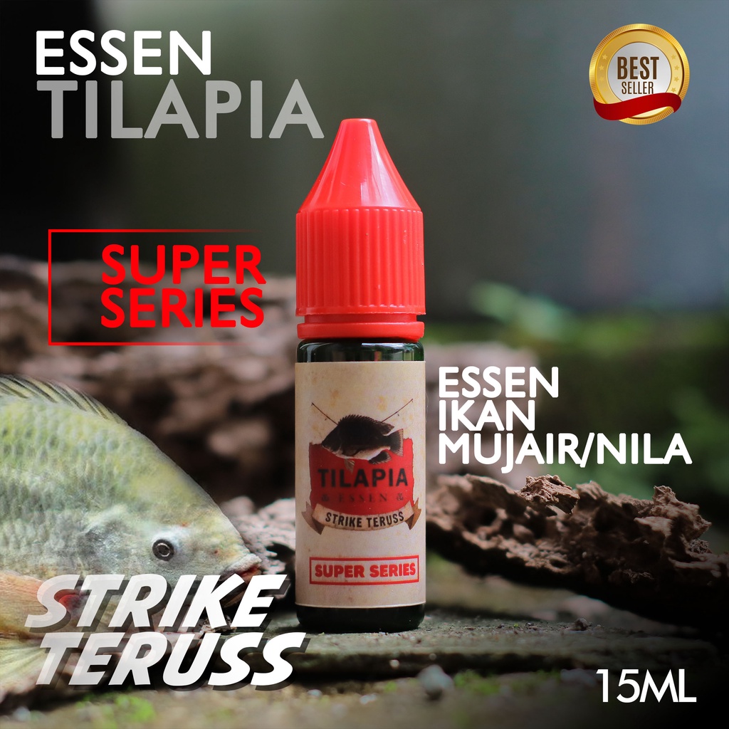 ESSEN TILAPIA SUPER SERIES 15ML ESSEN LUMUT LUKUT ESSEN NILA MUJAIR MUJAER