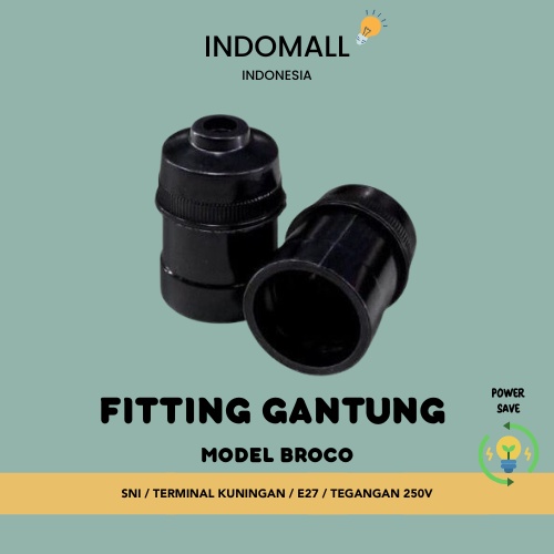 FITTING GANTUNG MODEL BROCO/FITTING GANTUNG HITAM/FITING GANTUNG MURAH/FITTING GANTUNG HITAM/FITTING MODEL BROCO