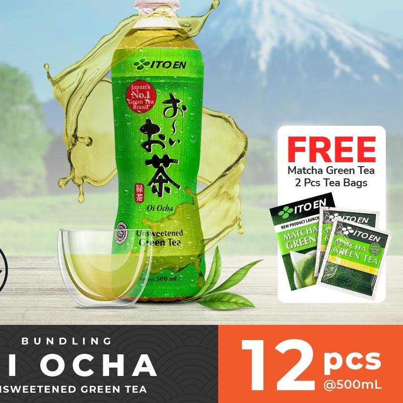 

♠ ITO EN Oi Ocha Green Tea No Sugar 500ml isi 12 pcs ☎