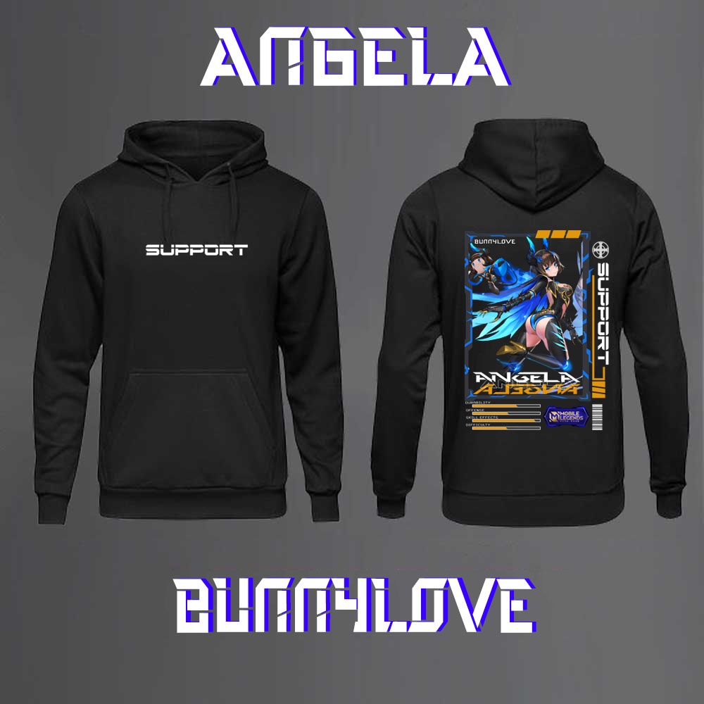 SWEATER HOODIE HERO MOBILE LEGEND ANGE SUPPORT SKIN KEREN//SWEATER HOODIE ML//SWEATER HOODIE MOBILE 