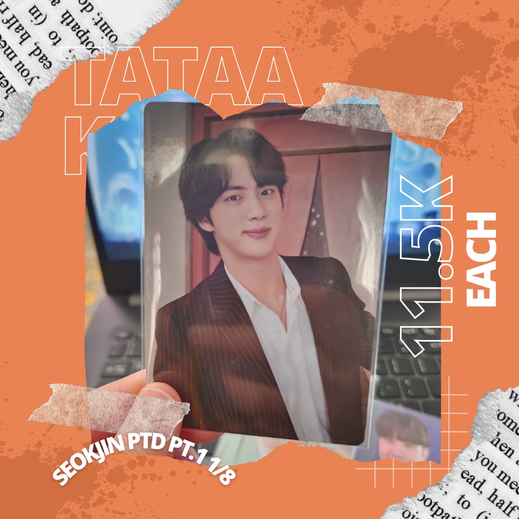 OFFICIAL MINI PHOTOCARD PTD ON STAGE SEOKJIN (MPC PTD ON STAGE PT.1), MPC SOWOOZOO SWZ J-HOPE