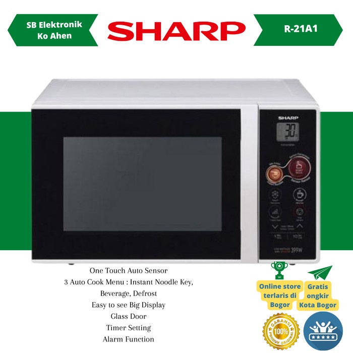 Terlaris Sharp Microwave 22 Liter Touch Control R21A1(W)In