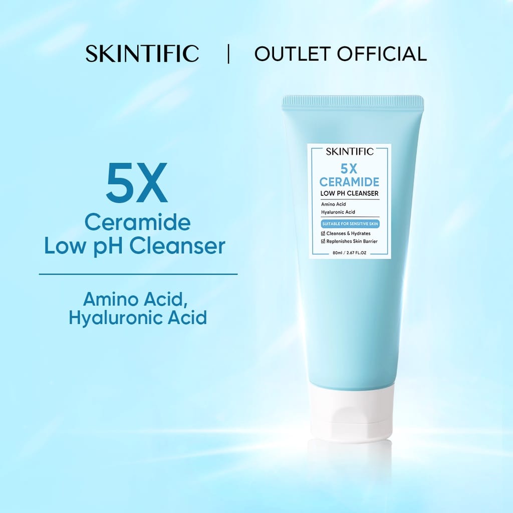 SKINTIFIC 5X Ceramide Low pH Cleanser 80g ~ Original 100%